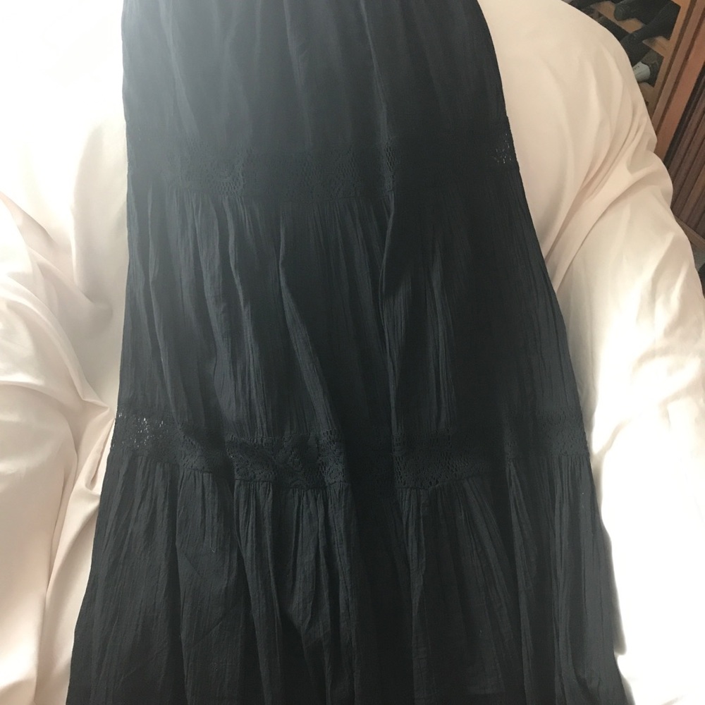 Witchy Black Maxi Skirt for Women - Picture 5 of 9